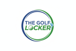 The Name "The Golf Locker" Using Blue and Green Coloring